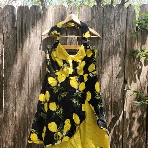 Pinup Lemon Drop Rockabilly Swing Dress